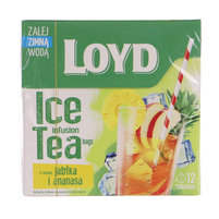 Loyd ice tea herbatka ziołowo-owocowa o smaku jabłka i ananasa 30g (12x2,5g)