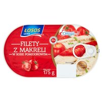 Łosoś Ustka Filety z makreli w sosie pomidorowym 175 g