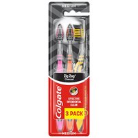 Colgate ZigZag Szczoteczka do zębów średnia 3-pack