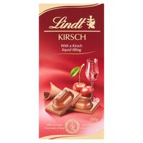 Lindt Czekolada mleczna z płynnym nadzieniem z likierem Kirsch 100 g