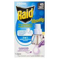 Raid Family Płyn owadobójczy przeciw komarom zapas lawenda 27 ml