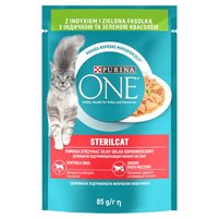 PURINA ONE Sterilcat Karma dla kotów z indykiem i zieloną fasolką 85 g