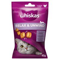 Whiskas Relax & Unwind Karma uzupełniająca dla dorosłych kotów z kurczakiem 45 g