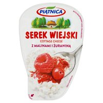 Piątnica Serek wiejski z malinami i żurawiną 150 g