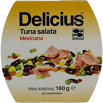 Delicius Sałatka meksykańska z tuńczykiem 160 g