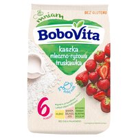 BoboVita Kaszka mleczno-ryżowa truskawka po 6. miesiącu 230 g