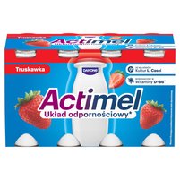 Actimel Napój jogurtowy o smaku truskawkowym 800 g (8 x 100 g)