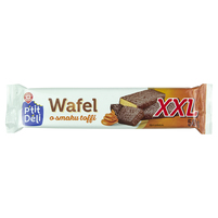 Wiodąca marka wafel XXL w czekoladzie mlecznej z kremem o smaku toffi 50 g