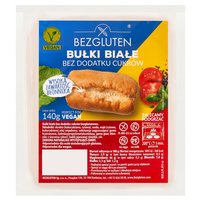 Bezgluten Bułki białe bez dodatku cukrów 140 g