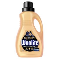 Woolite Keratin Therapy Płyn do prania czerń ciemne kolory jeans 0,9 l (15 prań)