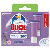 Duck Fresh Discs Żelowy krążek do toalety o zapachu lawendowym 72 ml (2 x 36 ml)