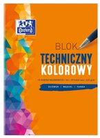 OXFORD BLOK TECHNICZNY KOLOROWY A3 10