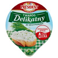 Président Twaróg Delikatny ze szczypiorkiem 150 g