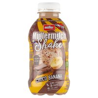 Müller Müllermilch Shake Napój mleczny o smaku czekoladowo-bananowym 400 g