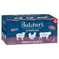 Butcher's Odżywcza karma dla psów kawałki w galaretce 6 x 400 g