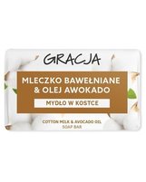 Gracja mydło w kostce mleczko bawełniane & olej awokado 90g