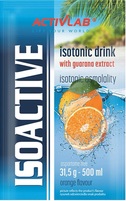 Activlab Isoactive Napój izotoniczny instant z dodatkiem guarany o smaku pomarańczowym 31,5 g