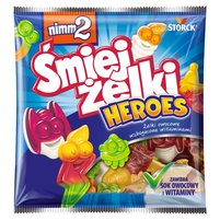 nimm2 Śmiejżelki Heroes Żelki owocowe wzbogacone witaminami 90 g