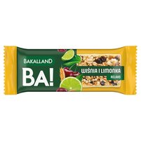 Bakalland Ba! Baton zbożowy wiśnia i limonka relaks 38 g