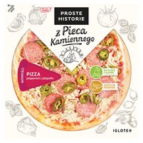 Proste Historie Z Pieca Kamiennego Pizza pepperoni z jalapeño 370 g