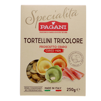 Pagani makaron tortellini tricolore prosciutto crudo 250g