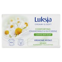 Luksja Creamy & Soft Kremowe mydło kojące rumianek i gliceryna 90 g