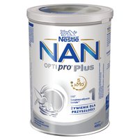 NAN OPTIPRO Plus 1 Mleko początkowe w proszku dla niemowląt od urodzenia 400 g