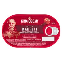 King Oscar Filety z makreli w sosie pomidorowym po meksykańsku o smaku chipotle 160 g