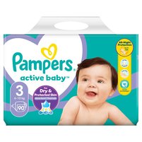 Pampers Active Baby 3, 90 Pieluszek,6kg-10kg