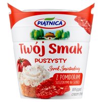 Piątnica Twój Smak Serek śmietankowy puszysty z pomidorami suszonymi na słońcu 150 g