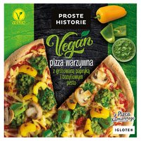 Proste Historie Vegan Pizza warzywna z grillowaną papryką i bazyliowym pesto 345 g