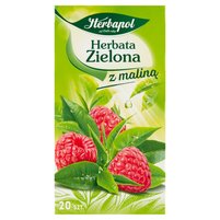 Herbapol Herbata zielona z maliną 34 g (20 x 1,7 g)