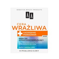 AA Cera Wrażliwa krem intensywnie nawilżający 72H na dzień 50 ml