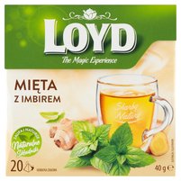 Loyd Herbatka ziołowa mięta z imbirem 40 g (20 x 2 g)