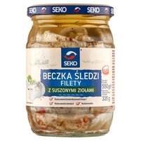 Seko Beczka śledzi Filety z suszonymi ziołami 550 g