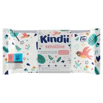 Kindii Sensitive Chusteczki dla niemowląt i dzieci 180 sztuk (3 x 60 sztuk)