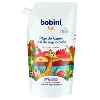 bobini Fun Płyn do kąpieli i żel do mycia ciała o zapachu truskawek 500 ml