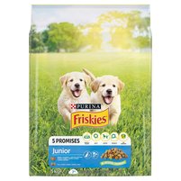 Friskies 5 Promises Junior Karma dla szczeniąt z kurczakiem i warzywami z mlekiem 3 kg