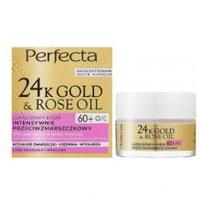 PERFECTA 24K GOLD & ROSE OIL Krem do twarzy na dzień i noc 60+ PRZECIWZMARSZCZKOWY, 50 ml