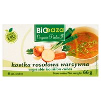 Biooaza Eko Kostka rosołowa warzywna 66 g (6 sztuk)