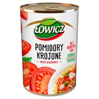 Łowicz Pomidory krojone bez skórki 400 g