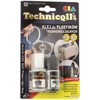 TECHNICQLL  KLEJ DO PLASTIKÓW TRUDNOSKLEJALKNYCH 8G+8ML