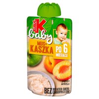 Kubuś Baby Mus+kaszka po 6 miesiącu jabłko morela 100 g