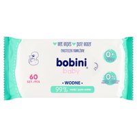 bobini Baby Chusteczki nawilżane wodne 60 sztuk