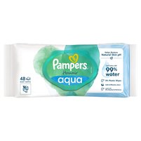 Pampers Harmonie aqua Chusteczki nawilżane dla dzieci 3 opakowań = 48 chusteczek