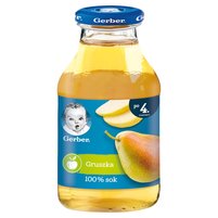 Gerber Sok 100% gruszka dla niemowląt po 4. miesiącu 200 ml