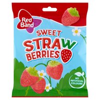 Red Band Sweet Strawberries Żelki piaskowane cukrem o smaku truskawkowym 100 g
