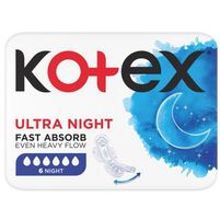 Kotex Ultra Night Single Podpaski na noc 6 szt.