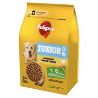 Pedigree Junior Sucha karma dla szczeniąt z drobiem i warzywami 2,6 kg