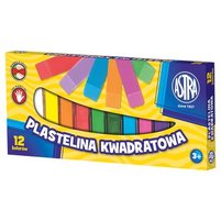 ASTRA PLASTELINA KWADRATOWA 12 KOLORÓW